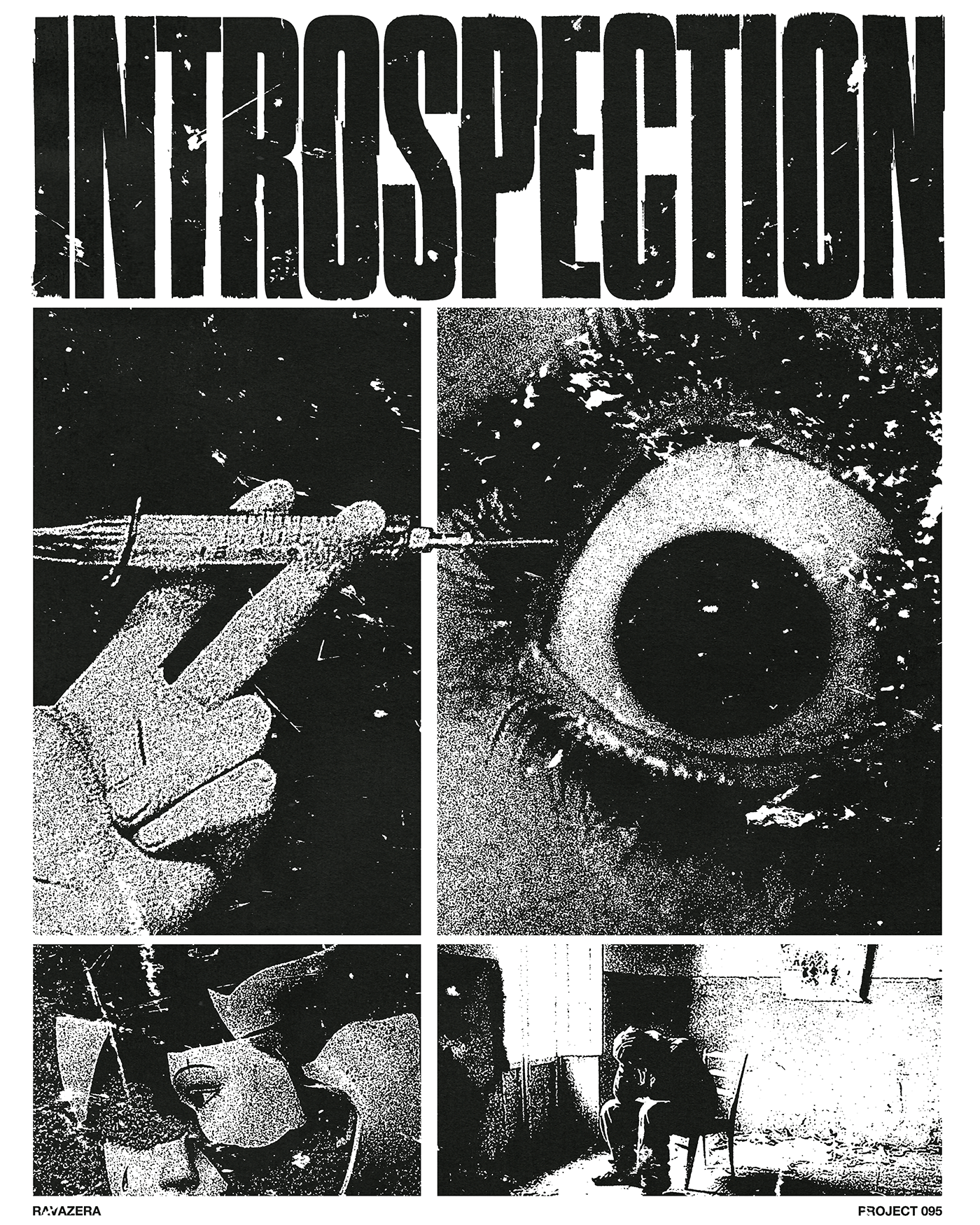 punk blackandwhite graphic design  design poster grunge dark horror