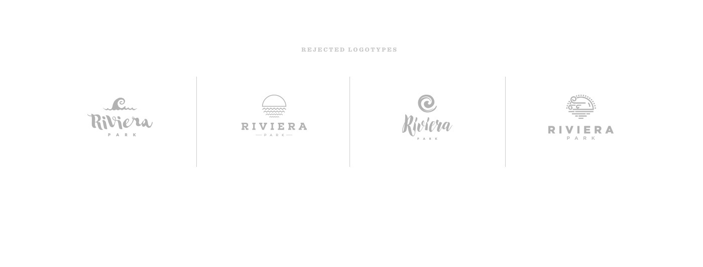 estate Riviera Park Stationery beach Sun water developer logo Logotype simple solid color sailing Coast
