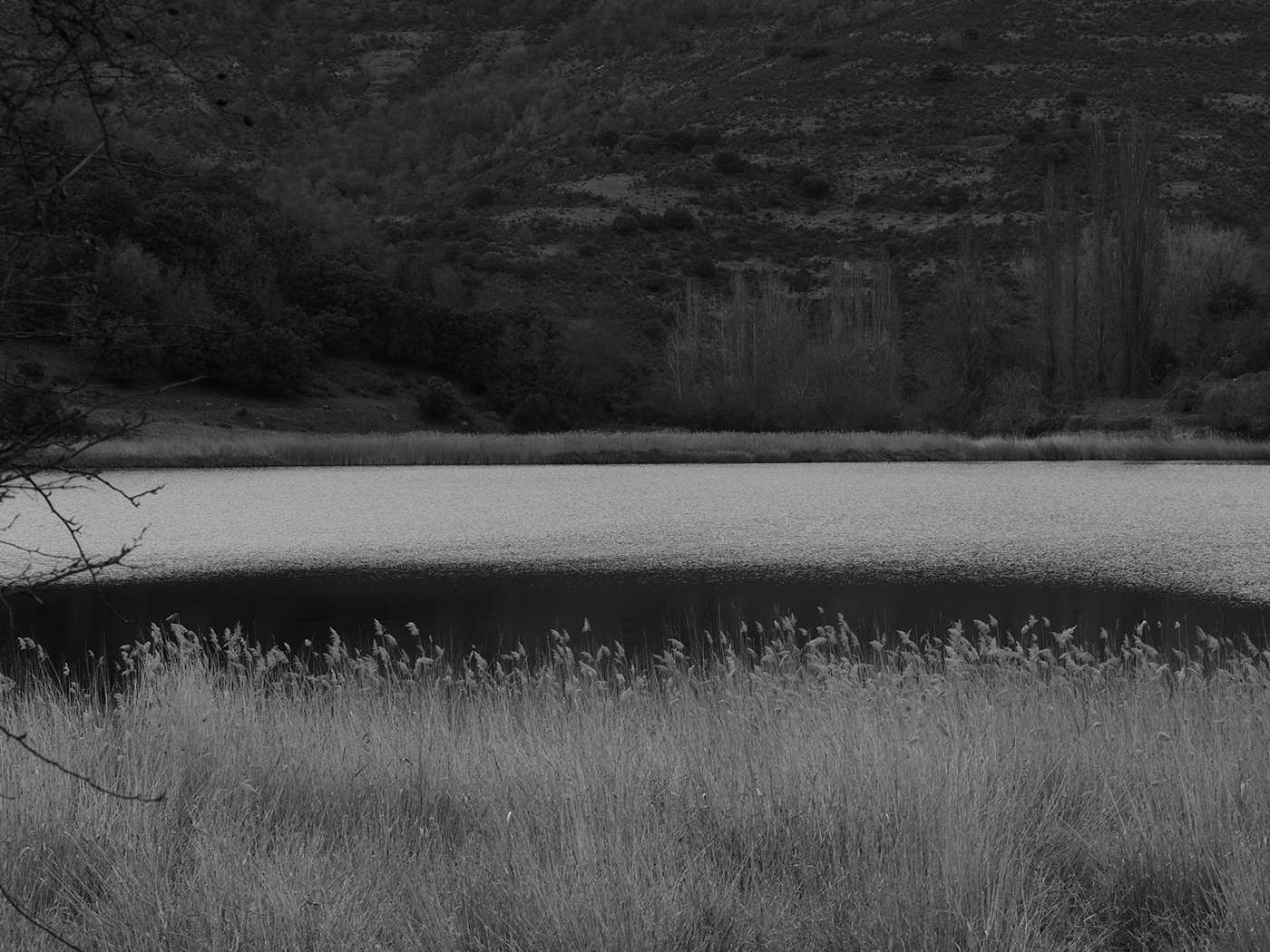 lake photografy monochrome black and white Nature catalunya Estany Montcortès pallars