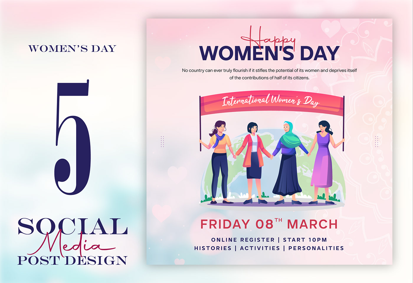 8 march happy women Happy Women's Day beauty Social media post Media Kit Instagram Post Social Media Design Socialmedia