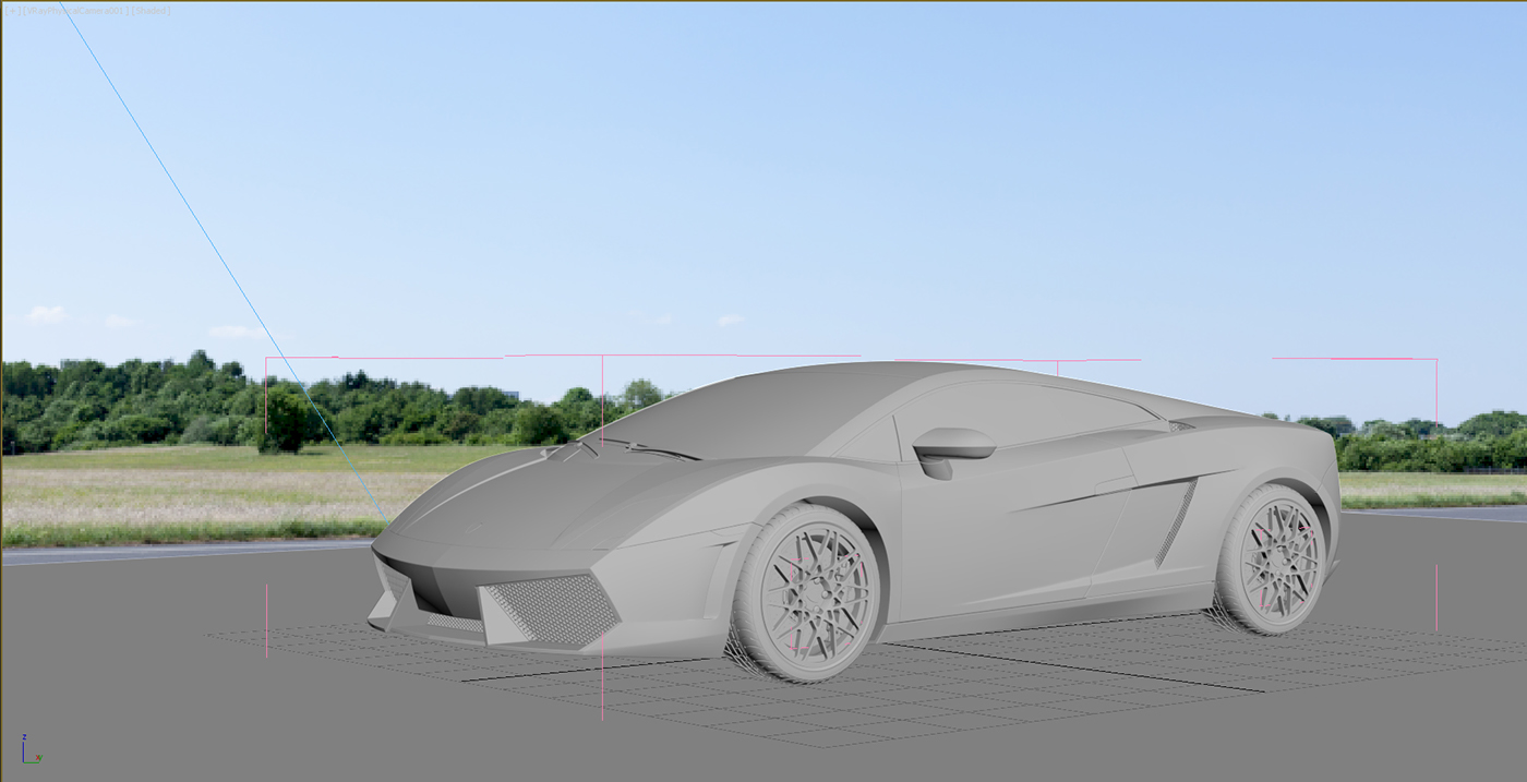 Lamborghini Gallardo advertisment 3d visuallization CGI artwork digital