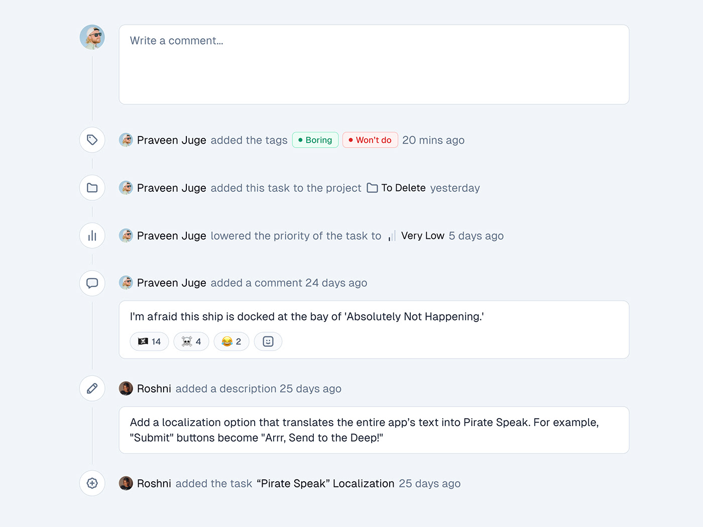 dashboard SAAS UI/UX comments comment timeline лист design
