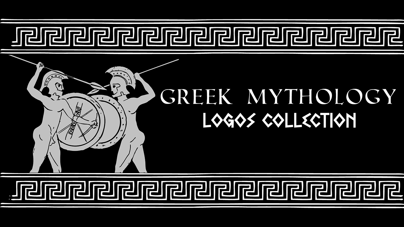 logo logofolio Collection Logo Design Logotype Greece mythology ILLUSTRATION  brand identity branding 