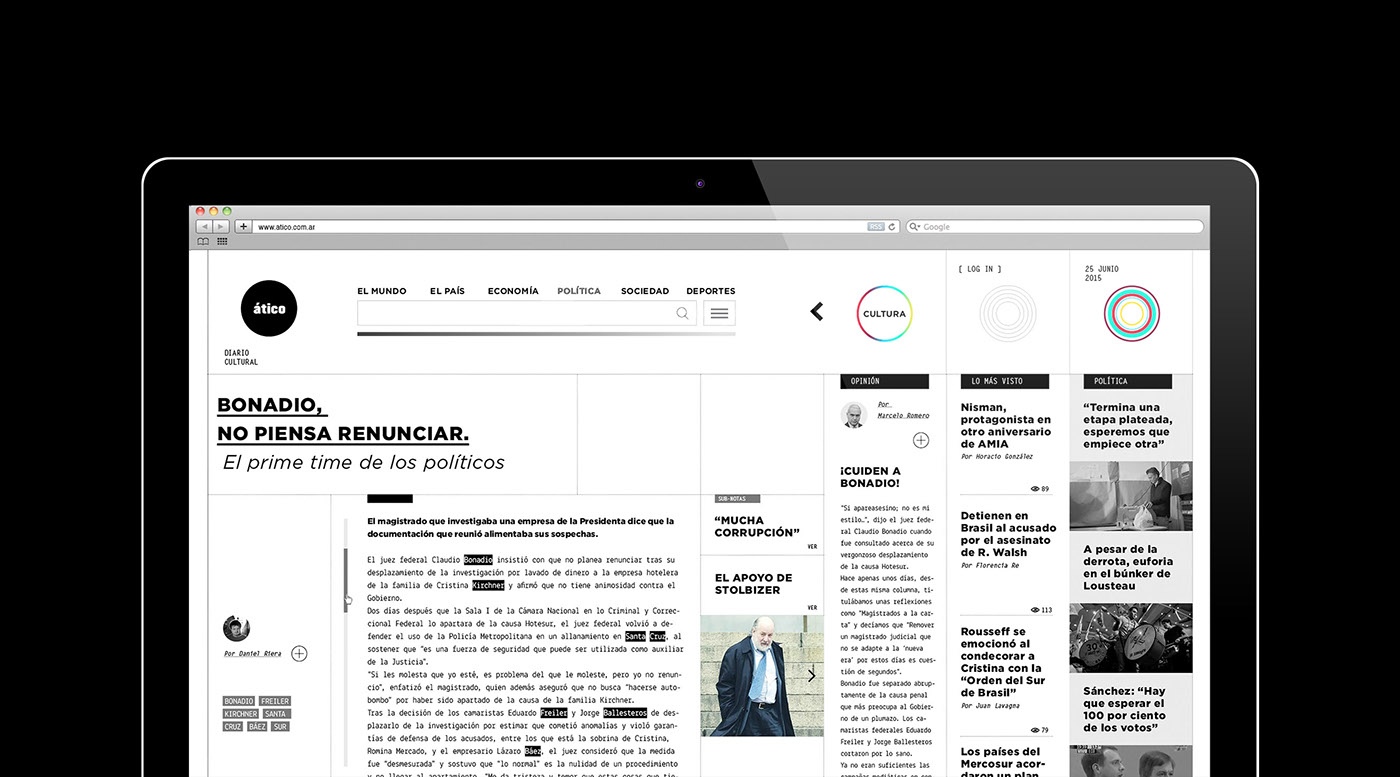 branding  Web Webdesign newspaper diario diariodigital AWWWARDS interfaz news UX design ui design UX UI DESign