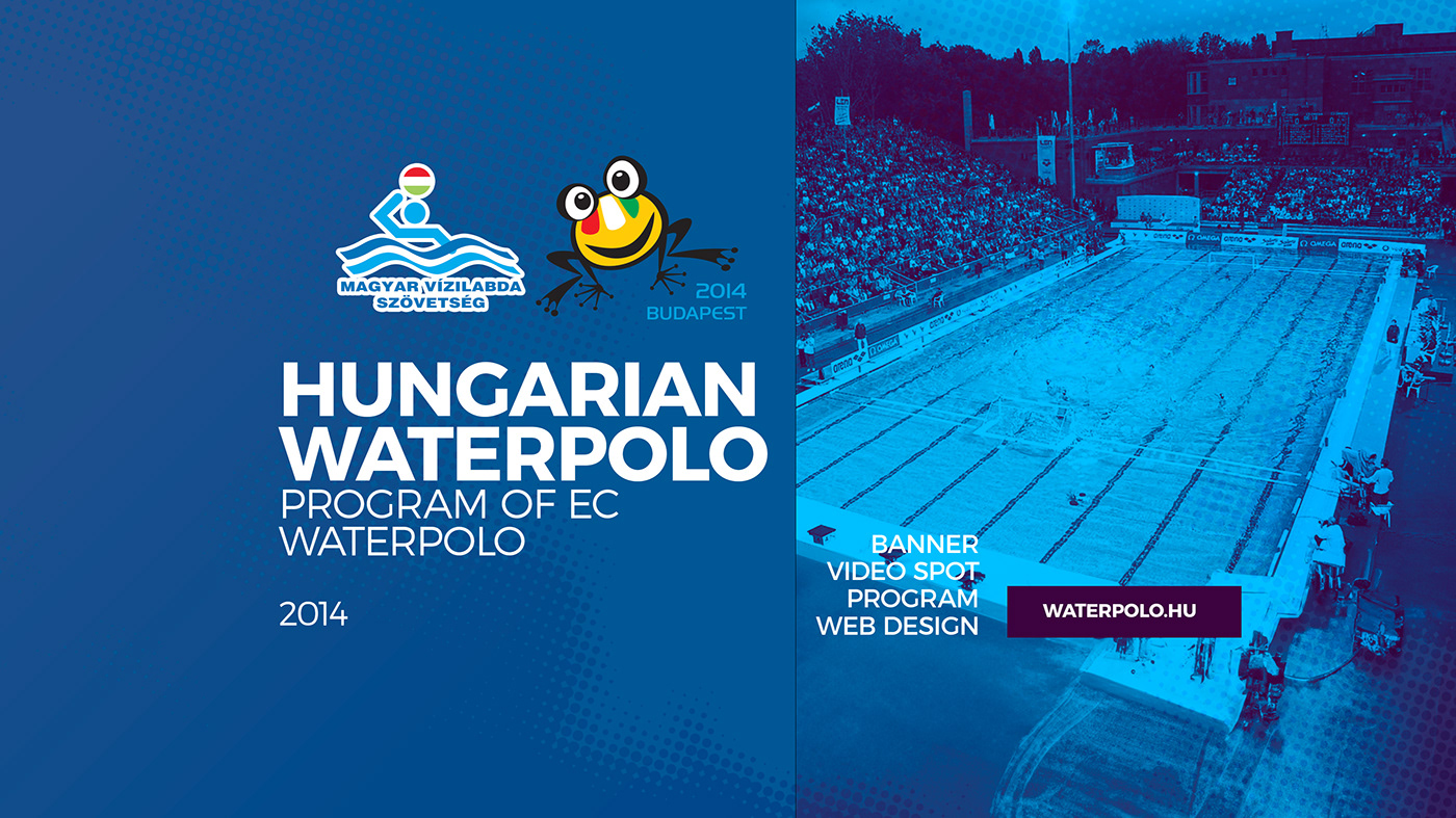 waterpolo EC Europe Competition hungary Layout cover design budapest Webdesign