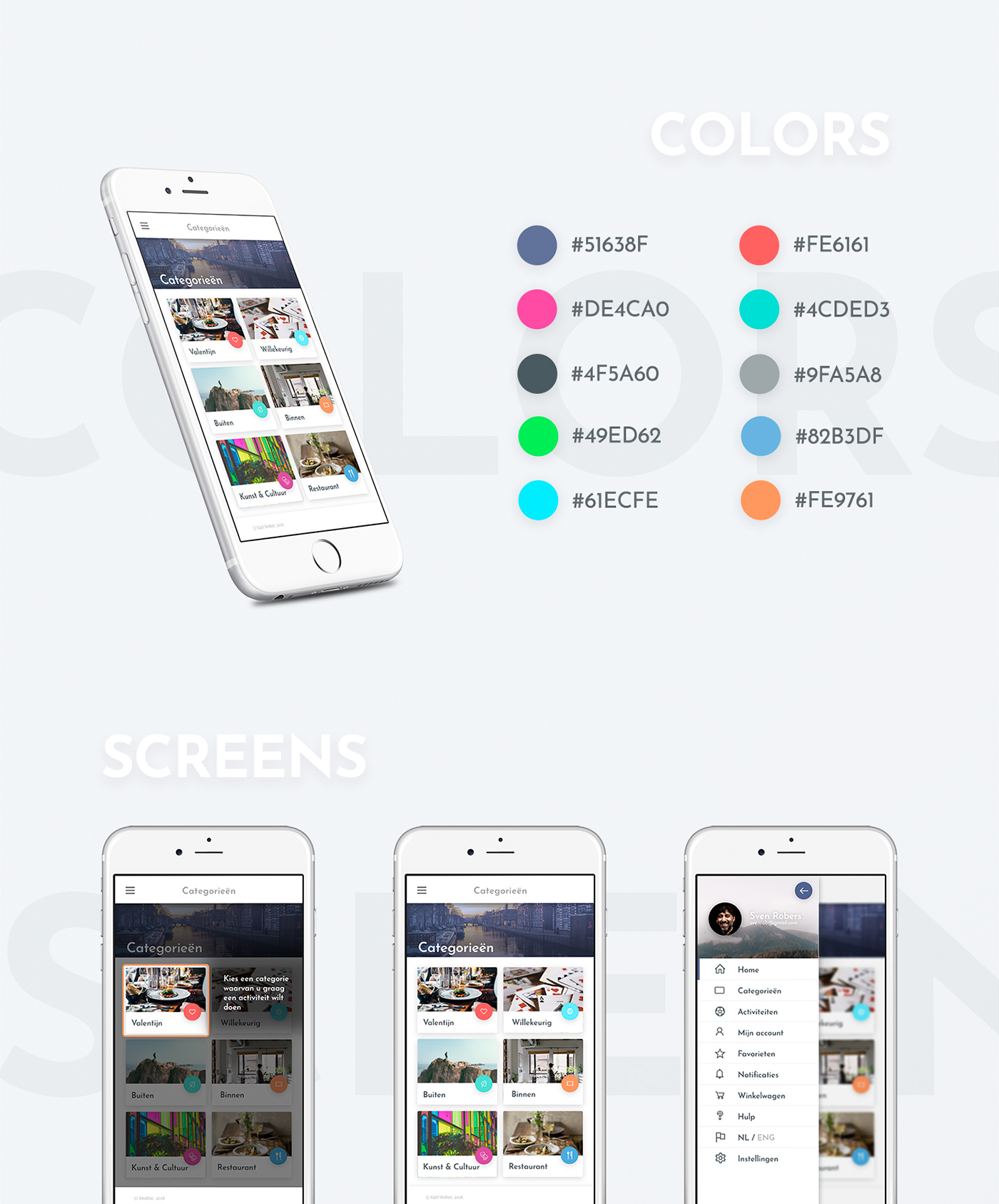 app UI ux mobile ios android digital design color colour