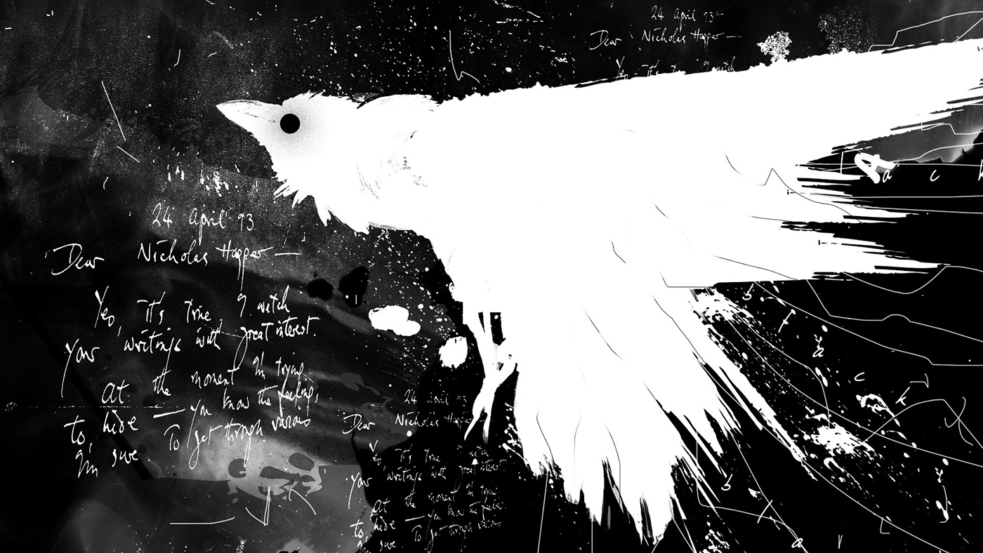 Ted Hughes hand drawn frame by frame dark organic scotland crow inspire Liquid Metamorphosis