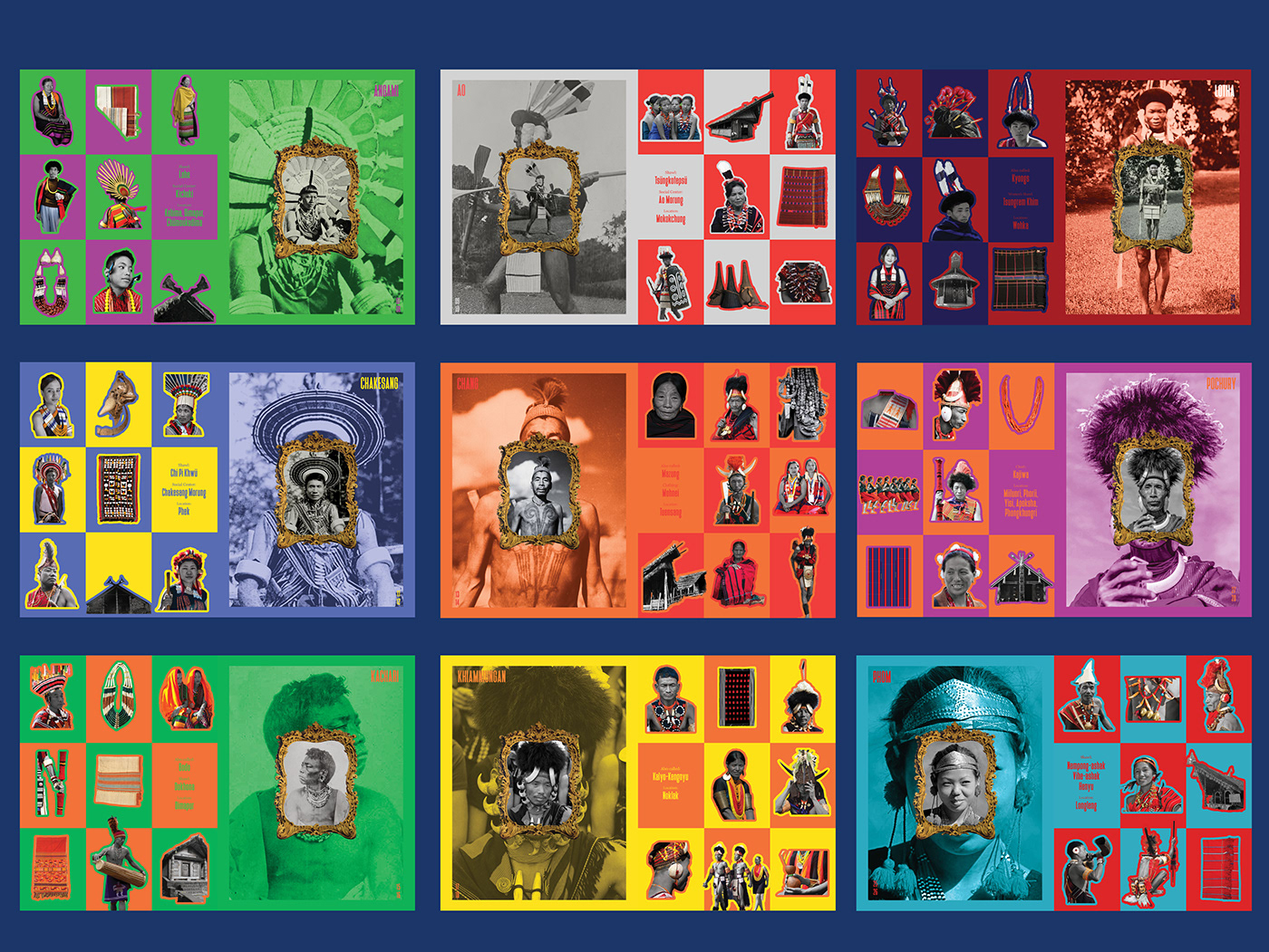 Visual Diary tribal research Costume Design  nagaland India book design magazine magazine layout tribe