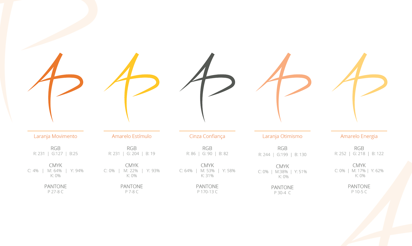 fitness marca personal laranja design gráfico graphic