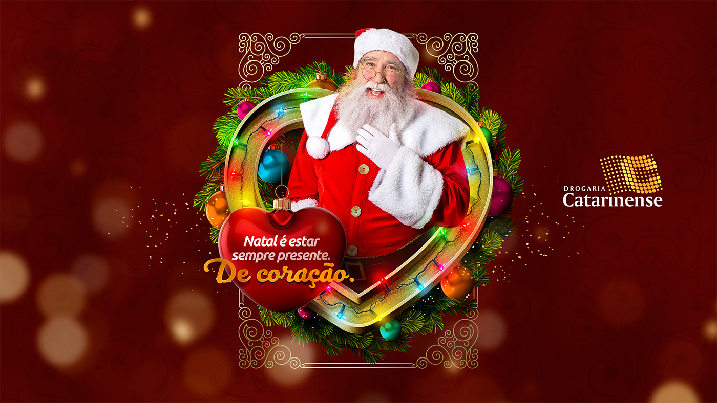joinville Brazil natal Christmas xmas santa Papai Noel key visual red lights
