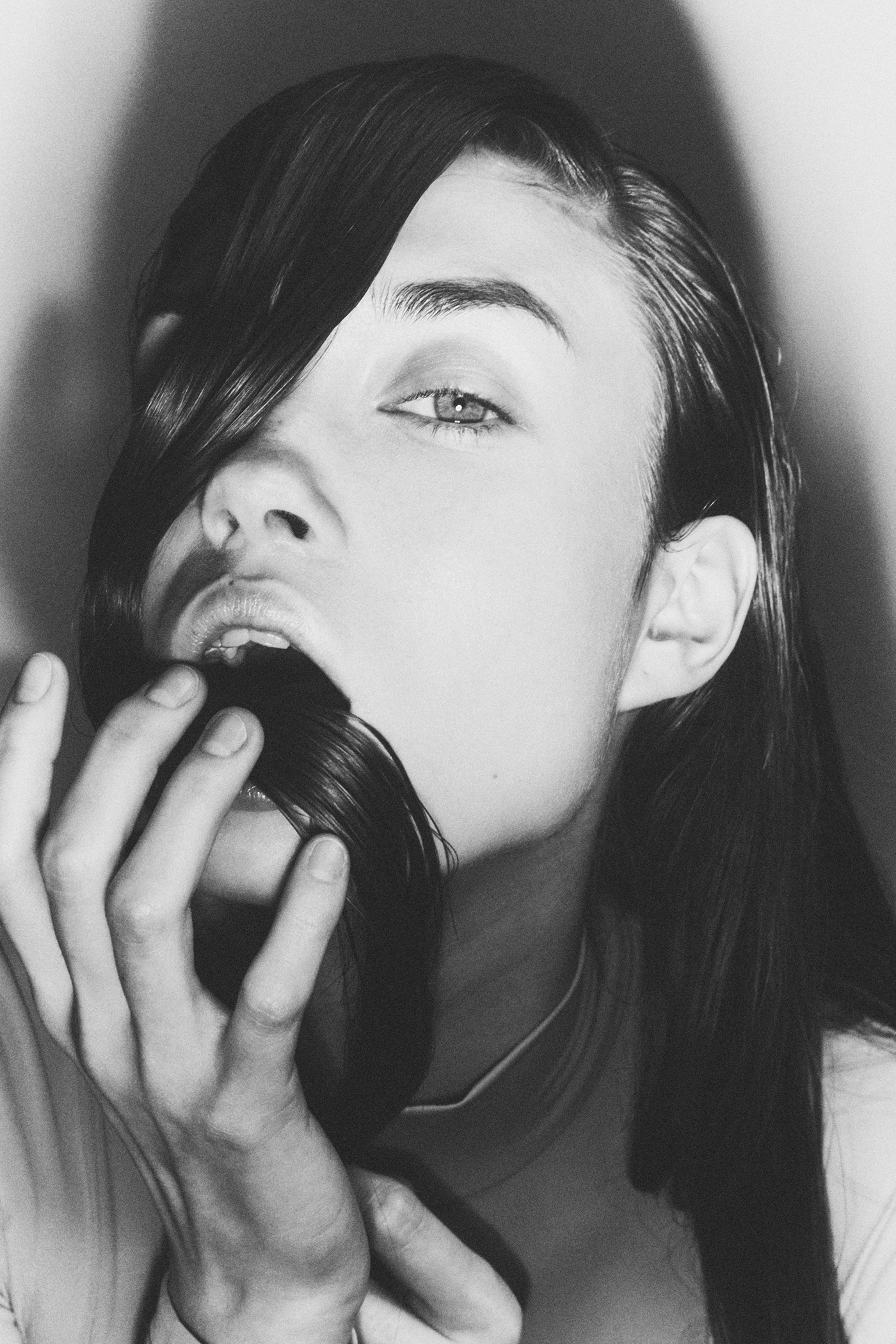 beauty black and white france hair model Paris photographer Photography  portrait