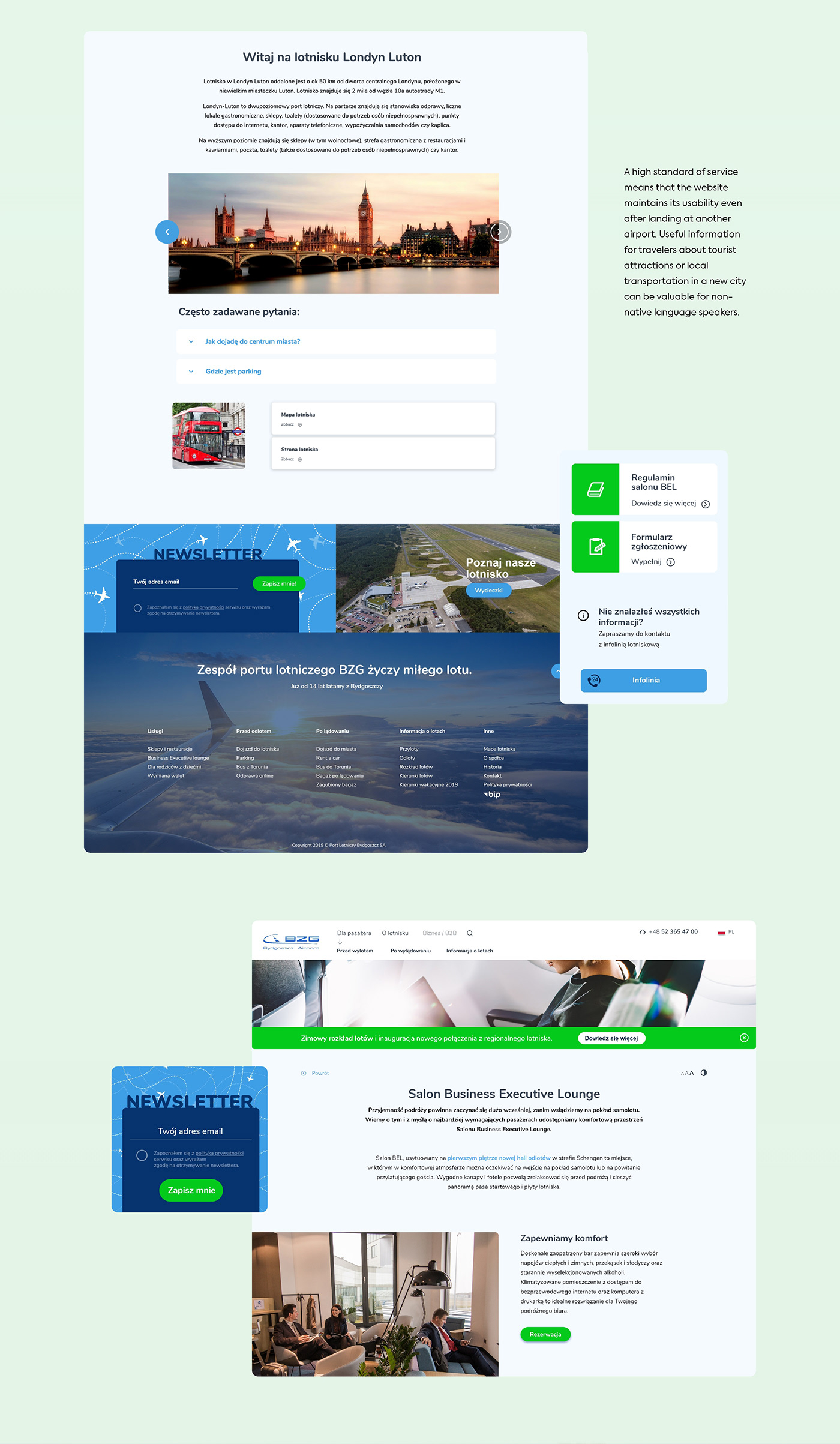 airport design development UI ux UX design Webdesign Website Web Design  airport website