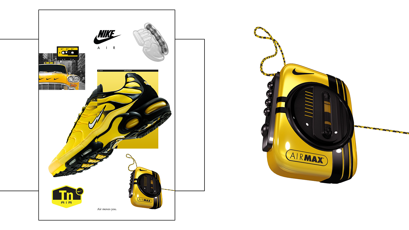 Nike footlocker 3D motion graphics  animation  c4d Render