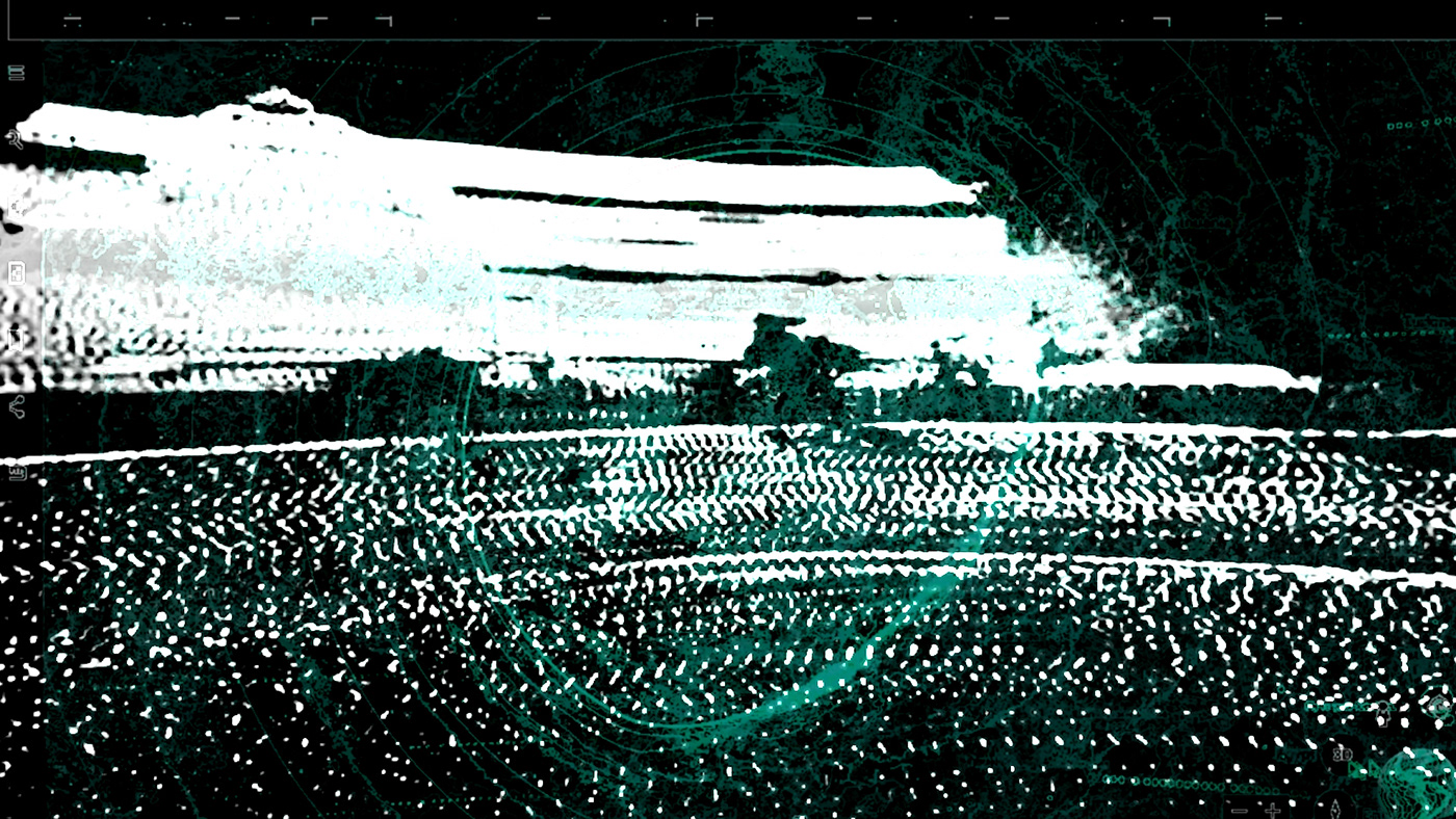 Videoclip generative sketch black and white 3D google earth Glitch World Tour experimental industrial conceptual art