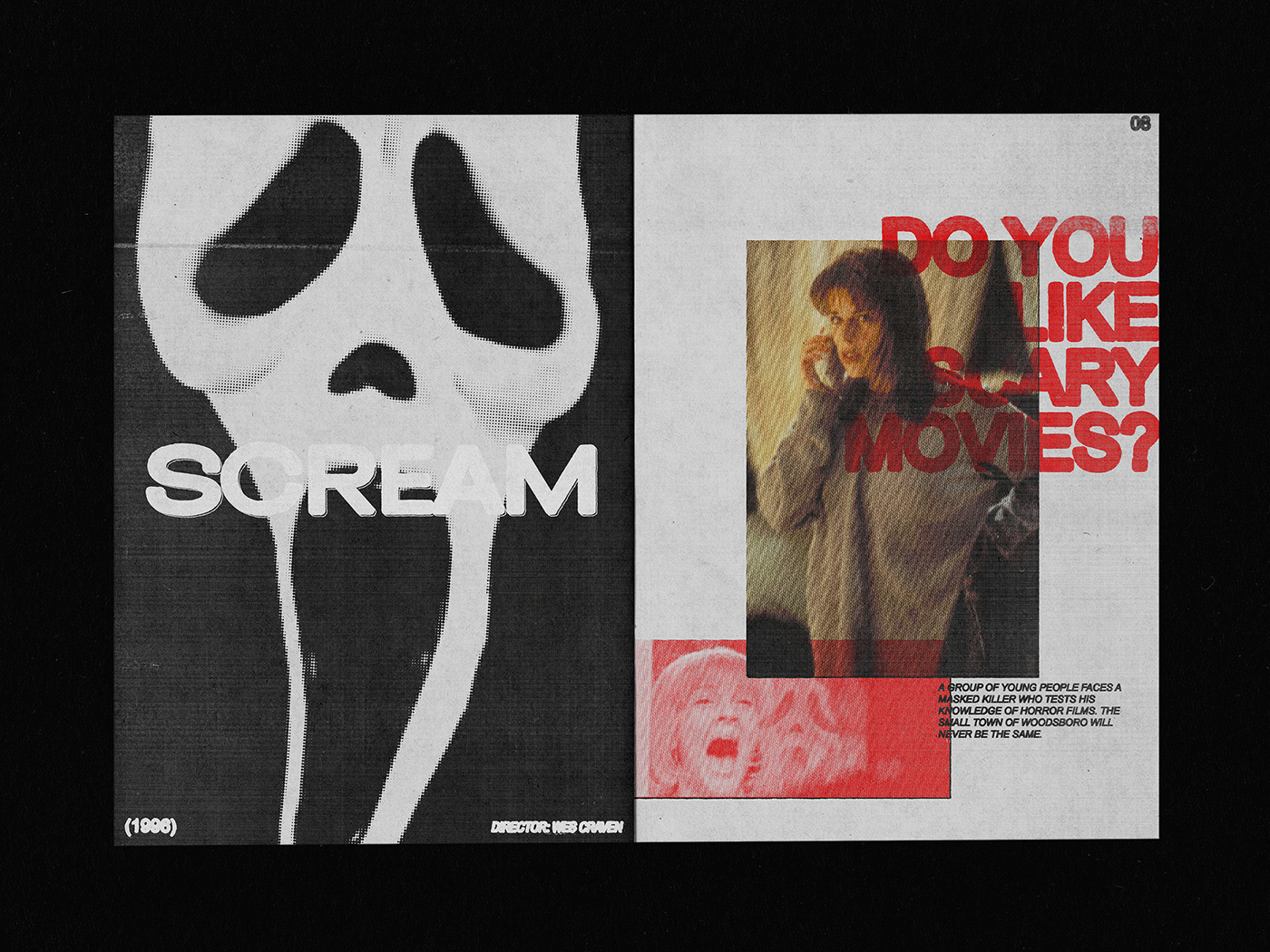 editorial horror Horror Movies magazine Movies personal photocopy red risography Zine 
