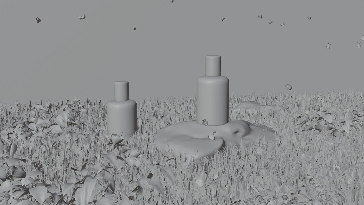 bottle 3d animation product design  Advertising  Render perfume 3D poster