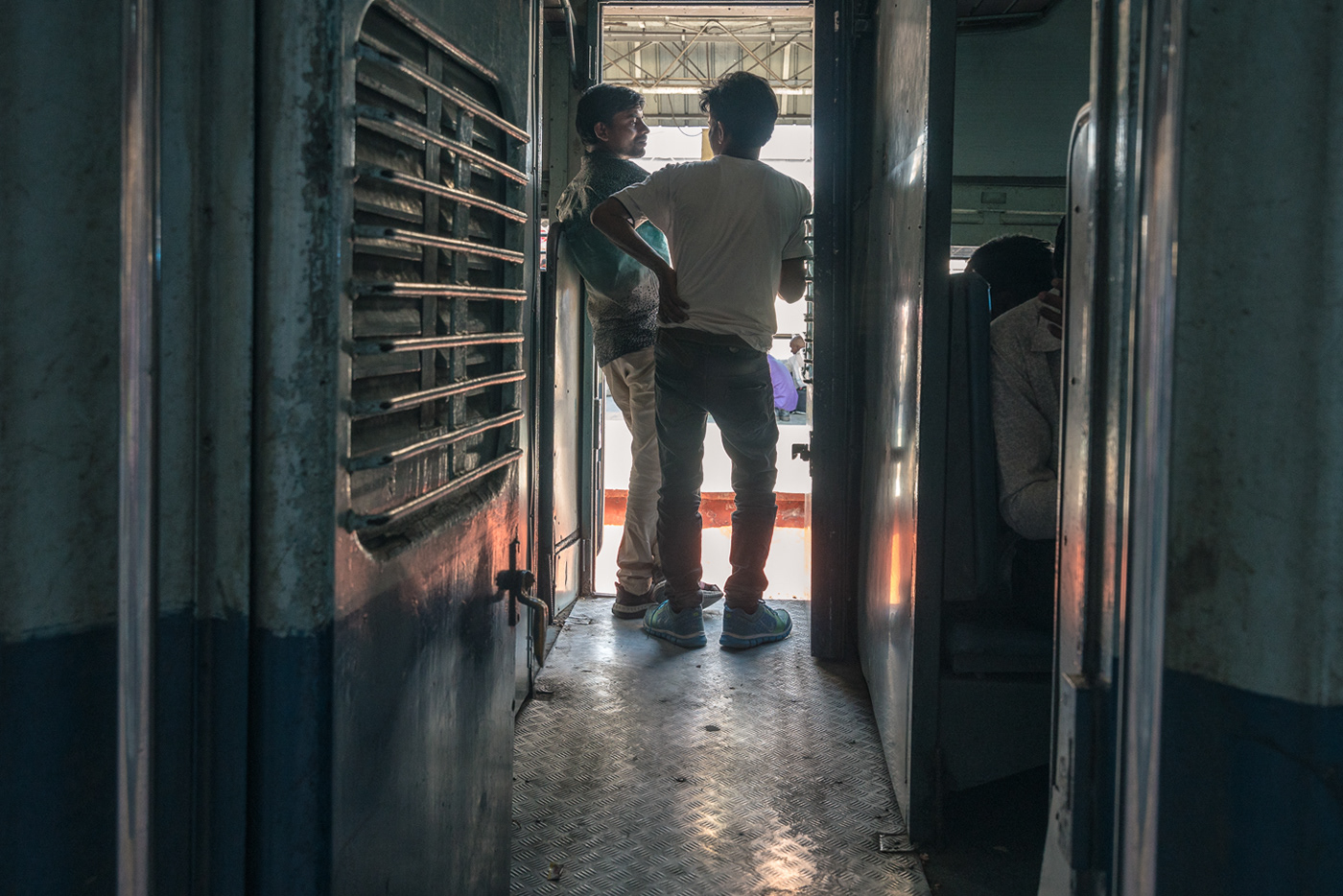 Adobe Portfolio India train passengers Travel train cars varanasi everyday life Indian Railways Photography 