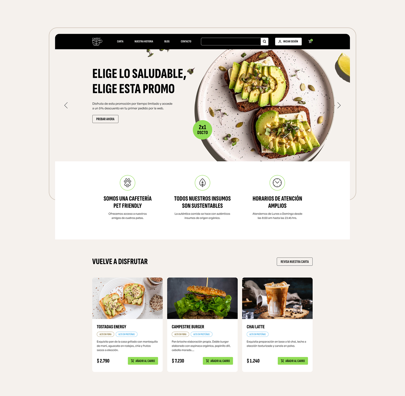 healthy food restaurant Web Design  UI/UX vegan Food 