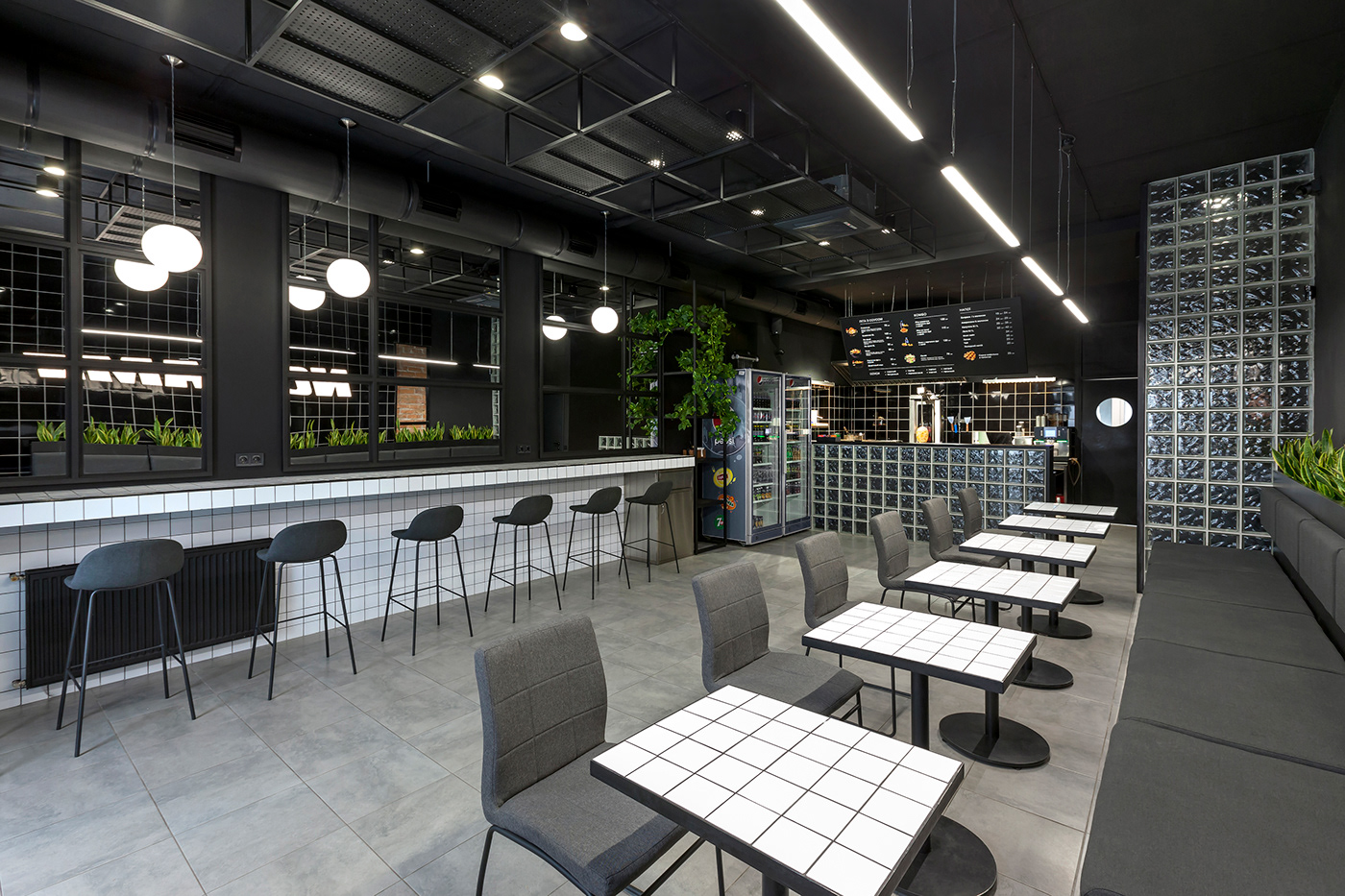 bar cafe design fastfood HORECA Interior No Name restaurant