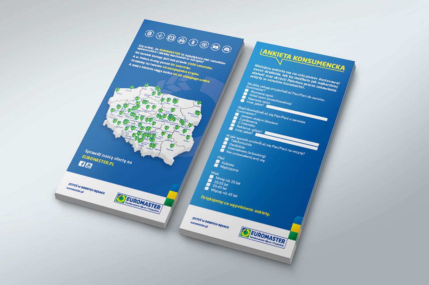 survey CAR SERVICE Printing leaflet