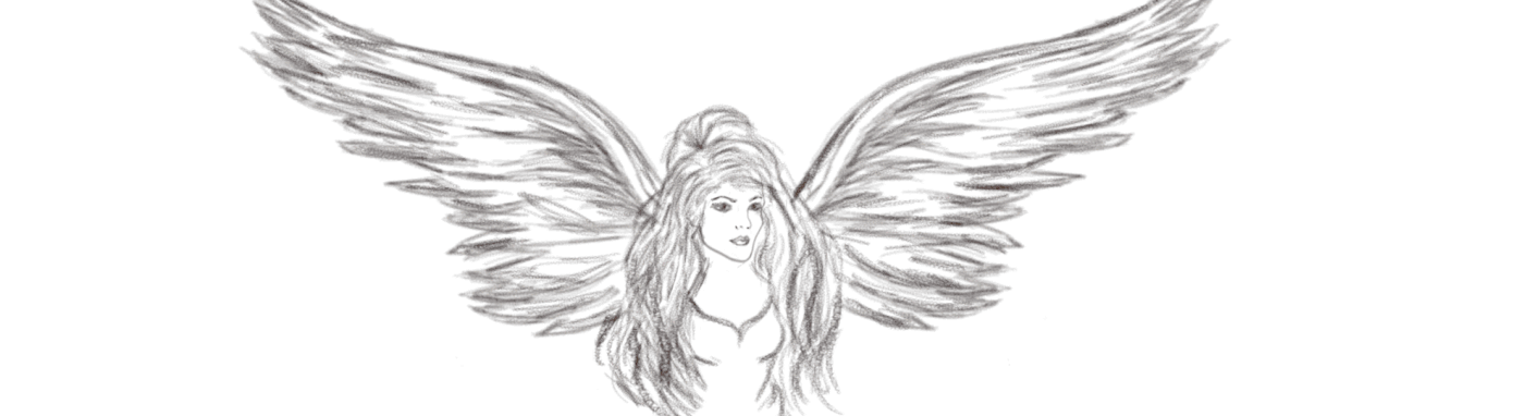 angel gif animation, illustration of an angel, angel tatoo