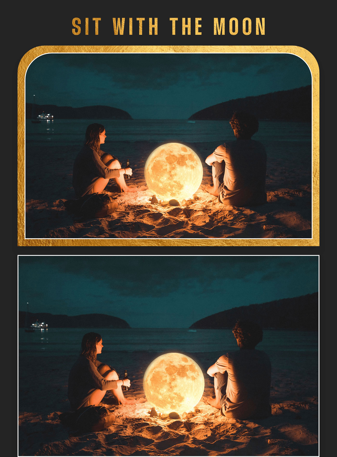 Sit with the moon ^_^ sit with moon book cover coverbook manipulation photo