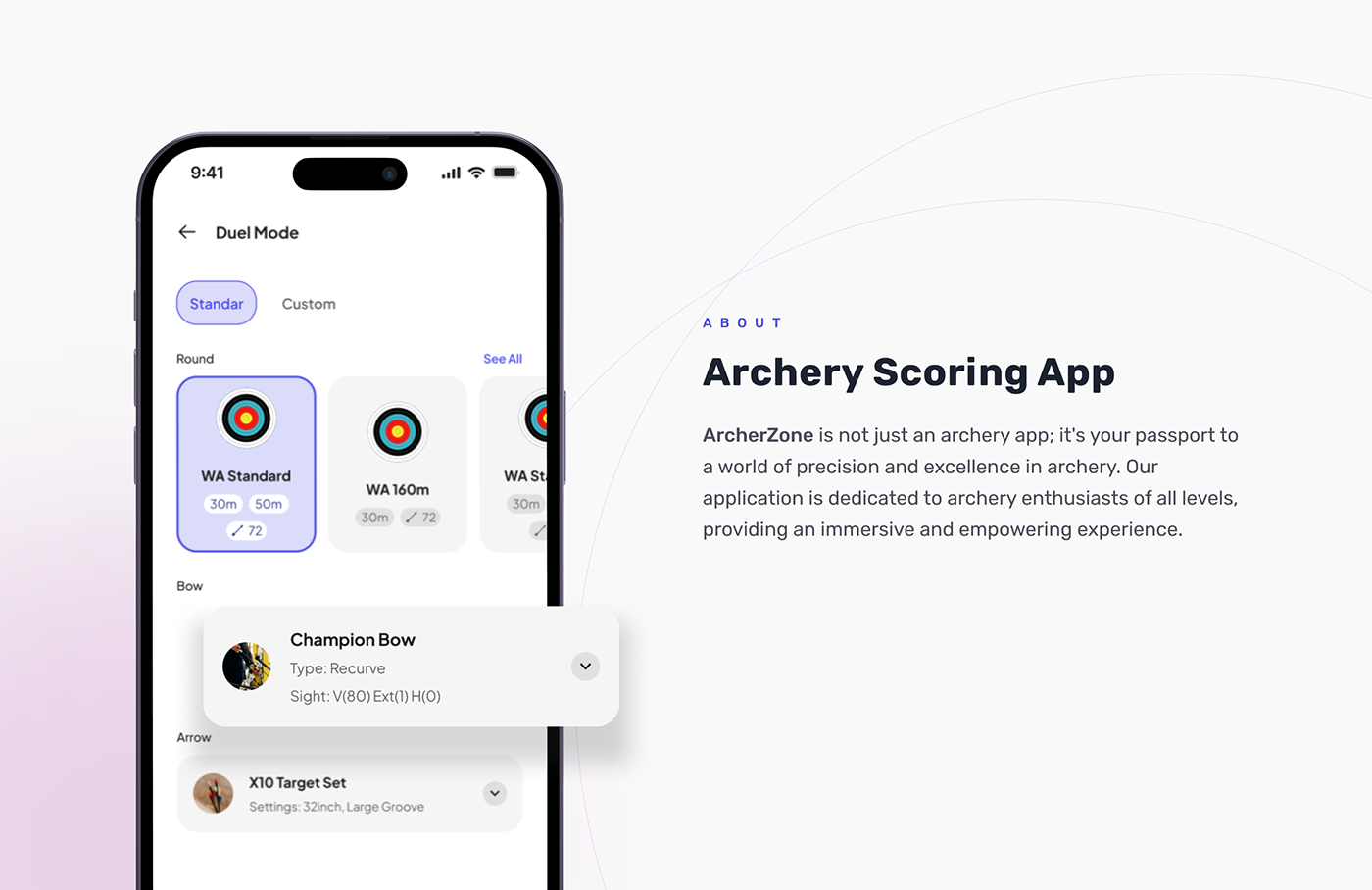 Archery sports ui design UX design Mobile app mobile design scoring app ui kit scoring