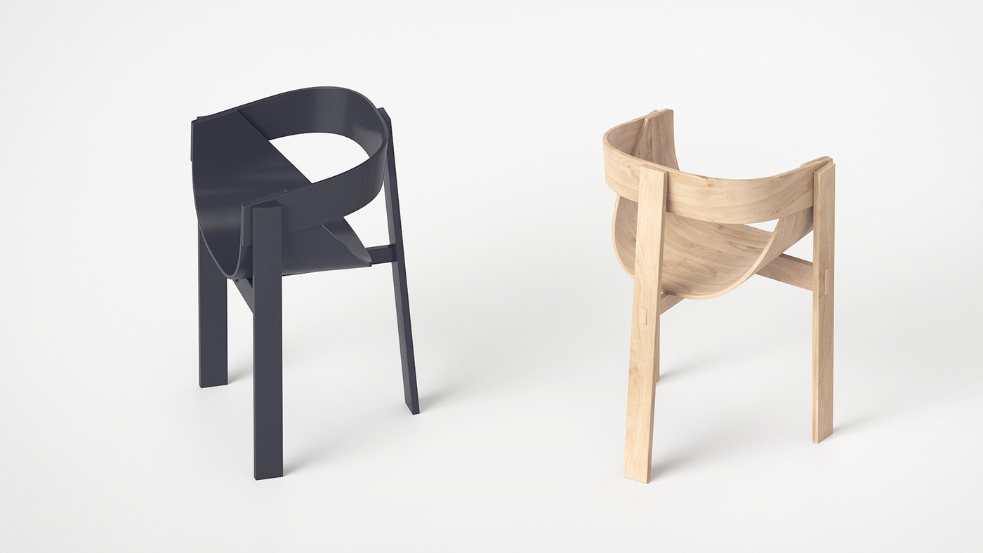 wood black plywood chair furniture