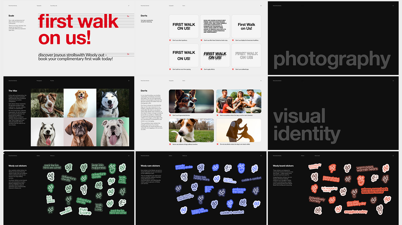 brand identity visual identity Brand Design dog branding  brand guidelines brandbook marketing   design logo