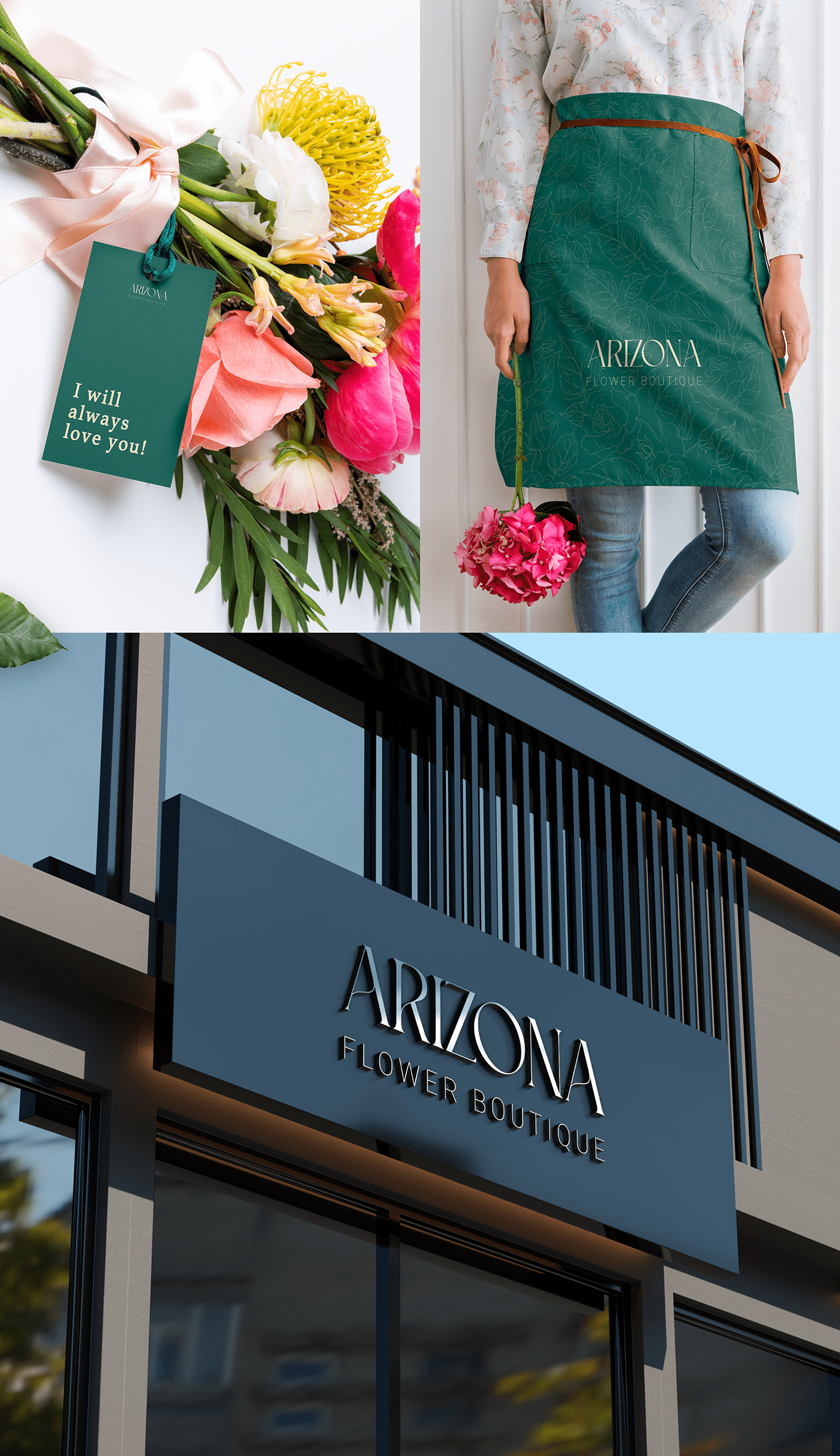 arizona Brand Design brand identity flower boutique Flower Shop Flowers