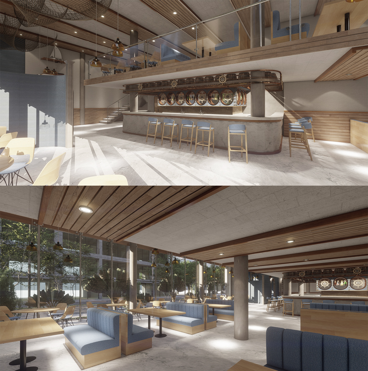 indoor architecture exterior 3D Render visualization interior design  modern