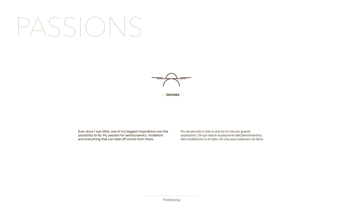 portfolio CV summary design product industrial ux minimal Icon light