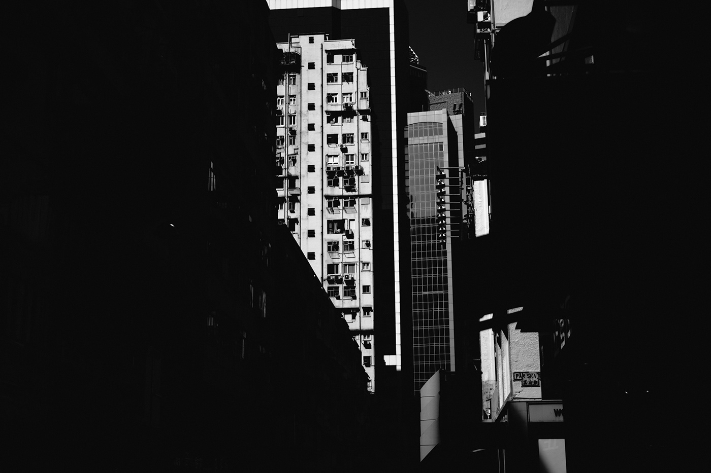 black and white buildings city contrast hk hongkong Leica leicam10 Photography  tunnel