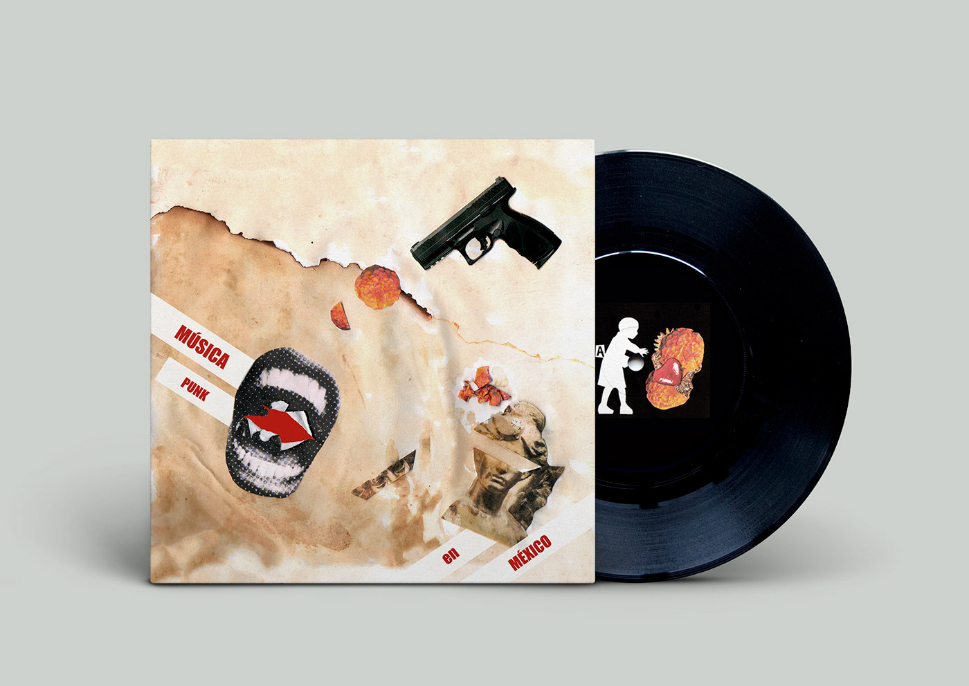 wolko fadu uba collage diseño gráfico vinilo musica LP