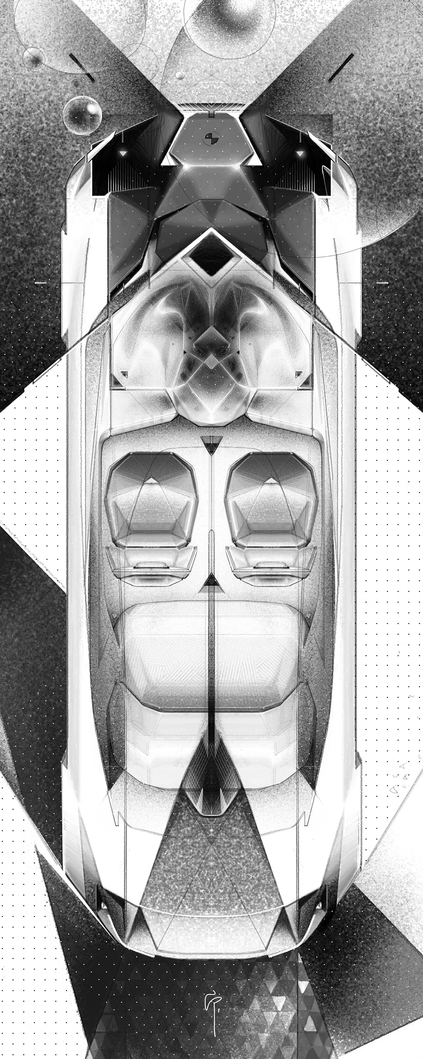 Automotive design BMW carbon cardesign concept Digital Art  recycle sketch Sustainability Transportation Design
