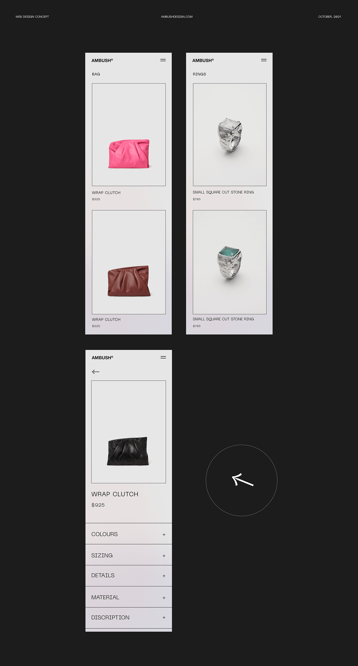 E COMMERCE Fashion  minimal redesign shop store UI/UX Web Design  Website