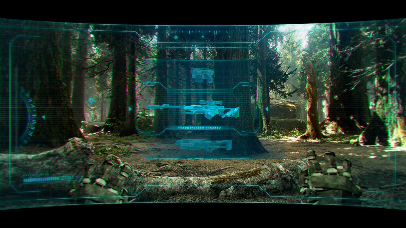 neoterra terra concept UI game Scifi future exploration planet forest