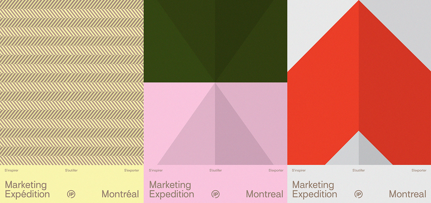 3D arrow basic design design direction flag Montreal Quebec shape infopresse