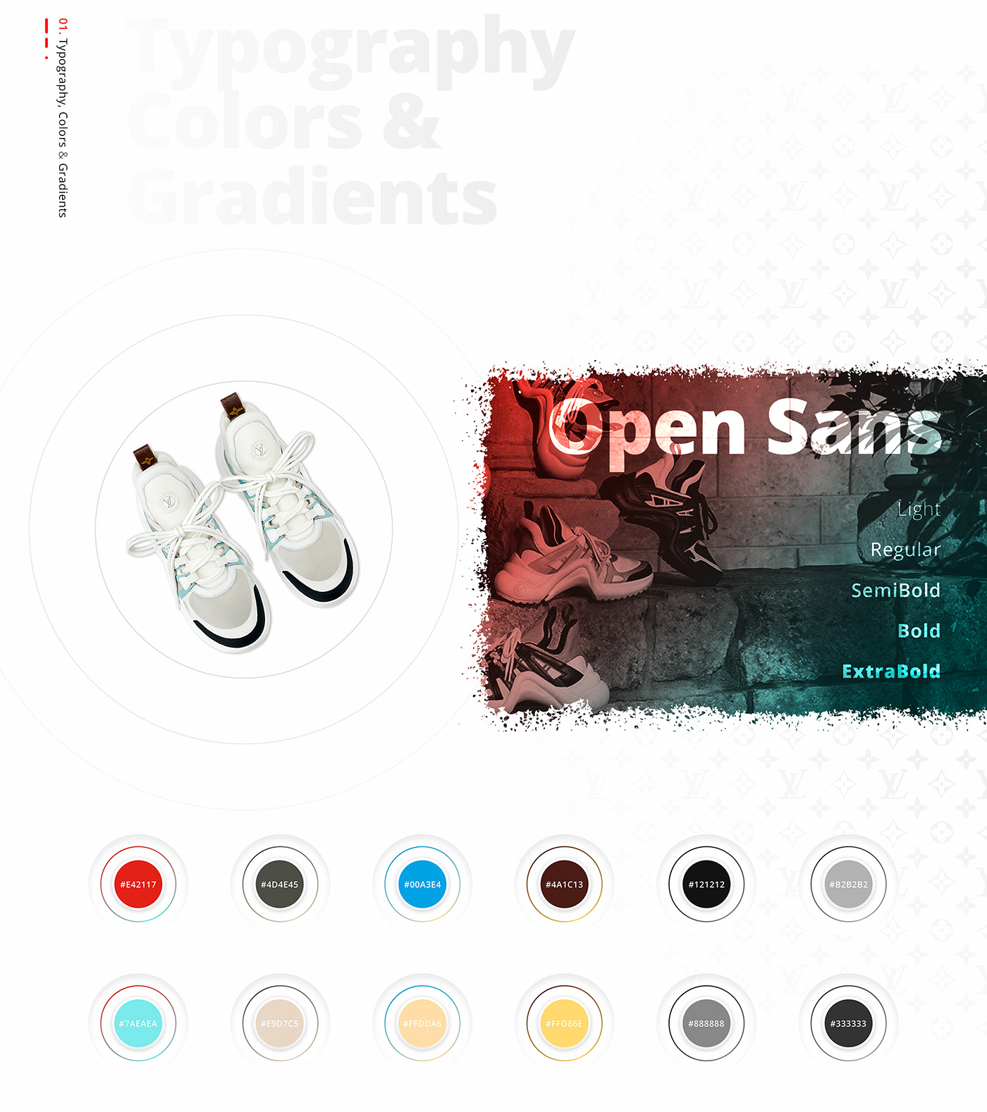Louis Vuitton Sneakers Landing Page Concept on Behance