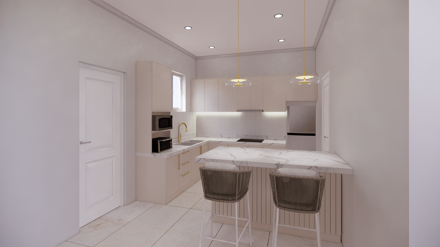 cabinetry interior design  kitchen design Render residential visualization