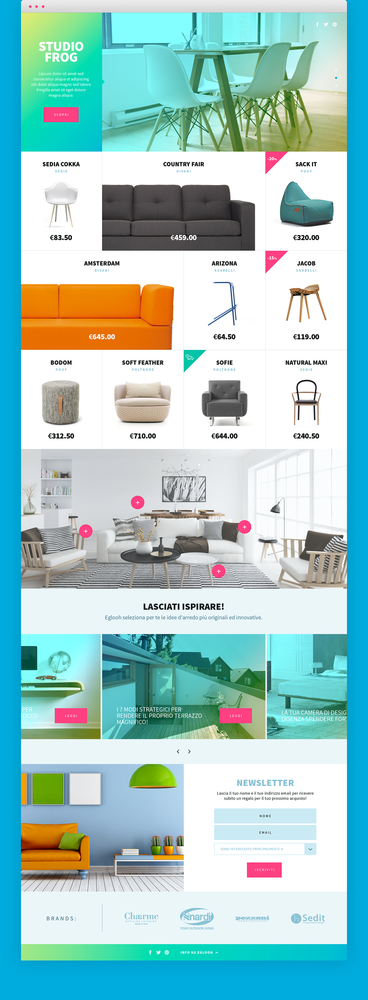 UI ux modern Web shop store clean palette minimal furniture motion interaction app e-commerce Ecommerce