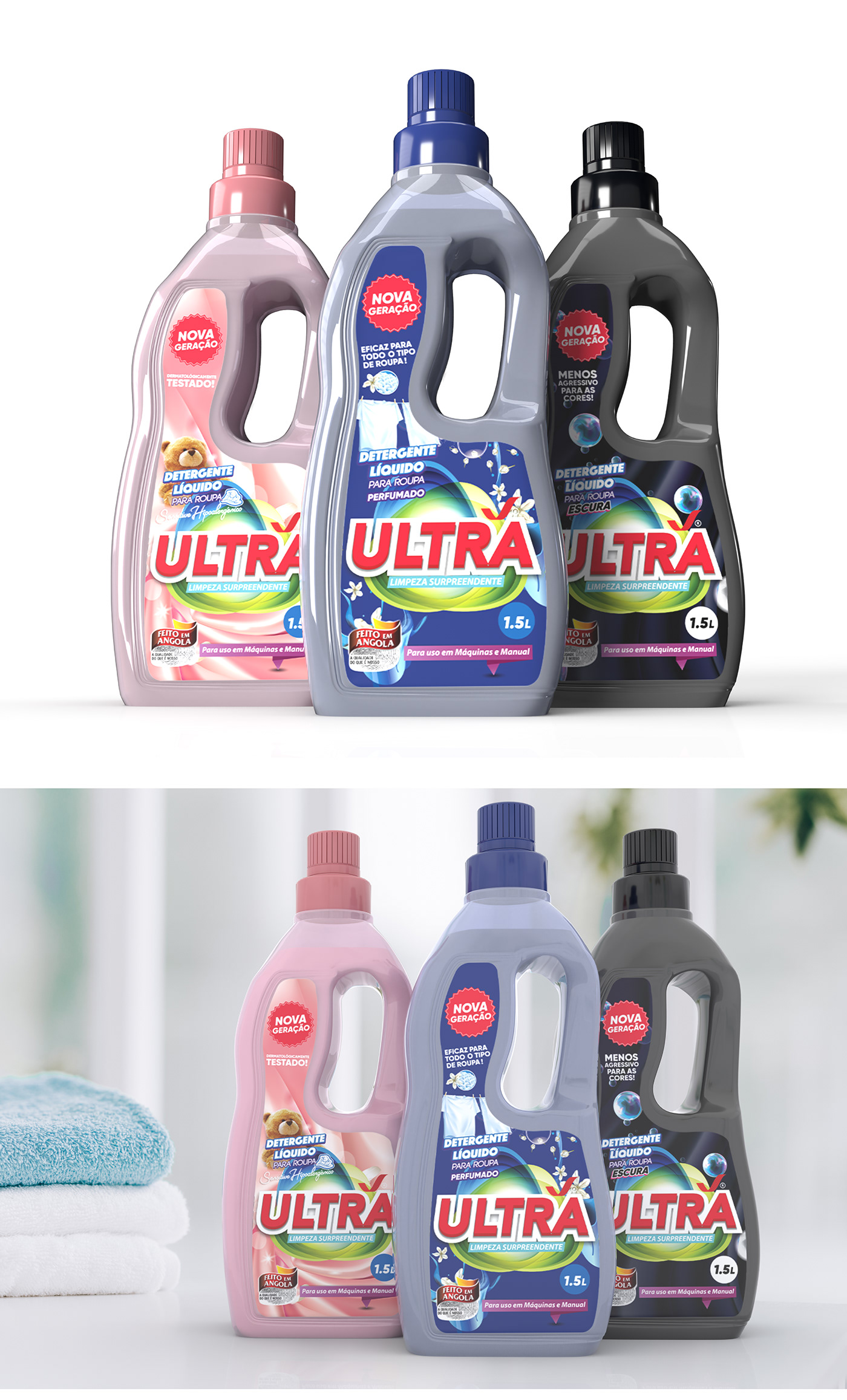 3d modeling blender detergent Label Liquid modeling package Packaging product design 