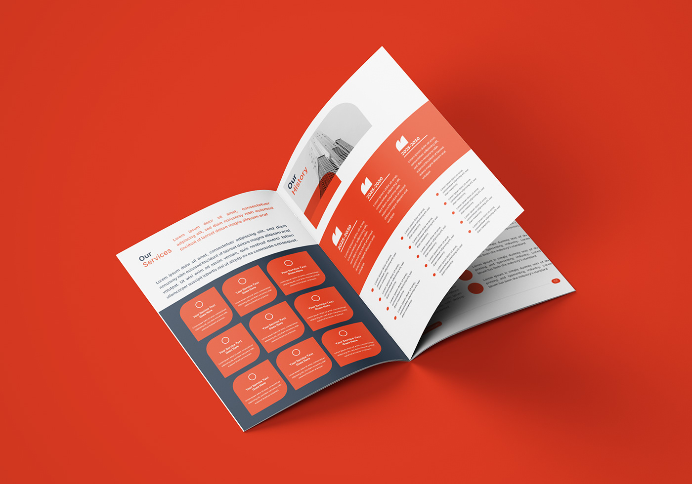 brochure magazine InDesign book design company profile business brochure trifold corporate presentation Company profile design