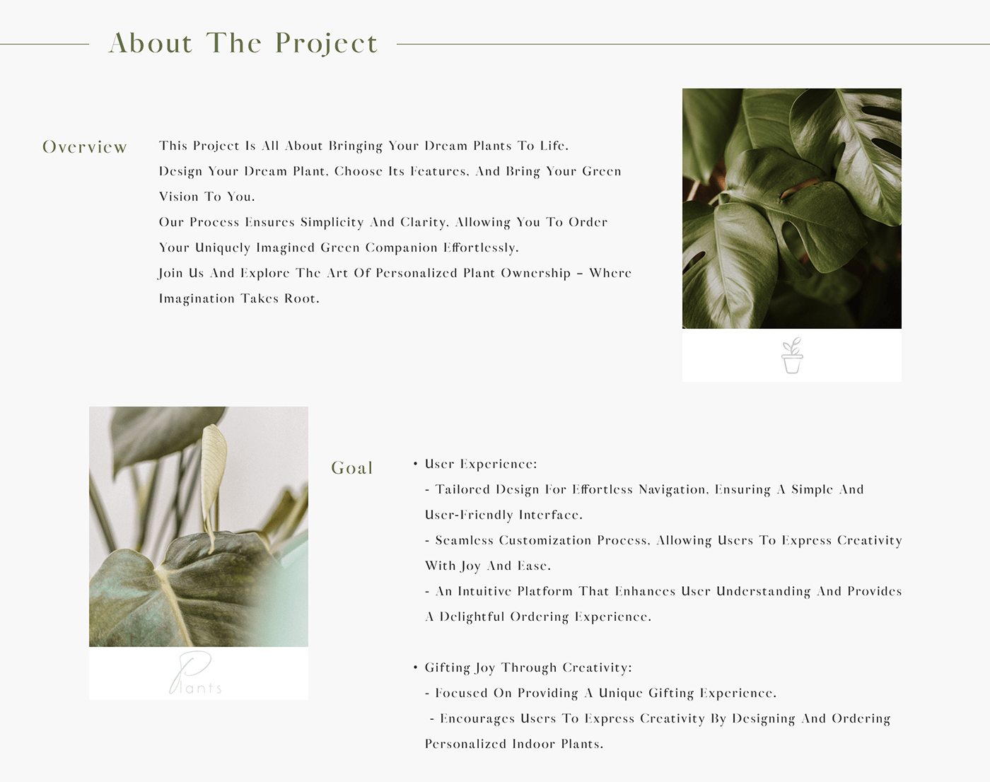 ux UI Figma landing page plants Case Study Education Webdesign interactive indoor plants