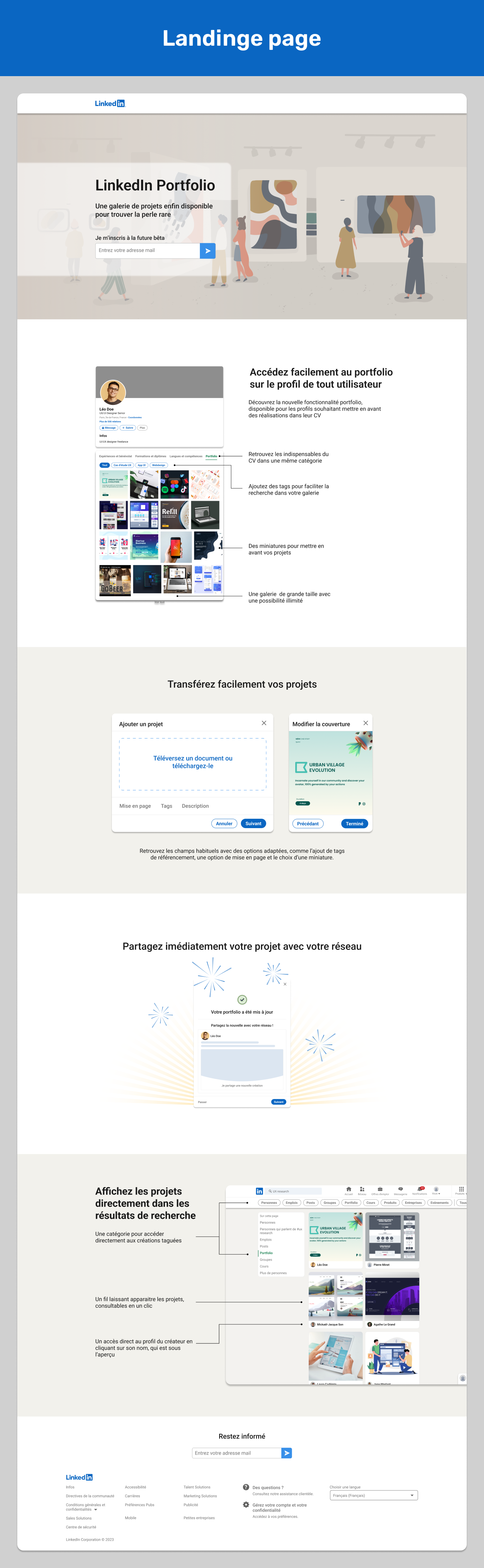 Case Study feature Linkedin portfolio website sprint user experience UX design UX Research Web Design 