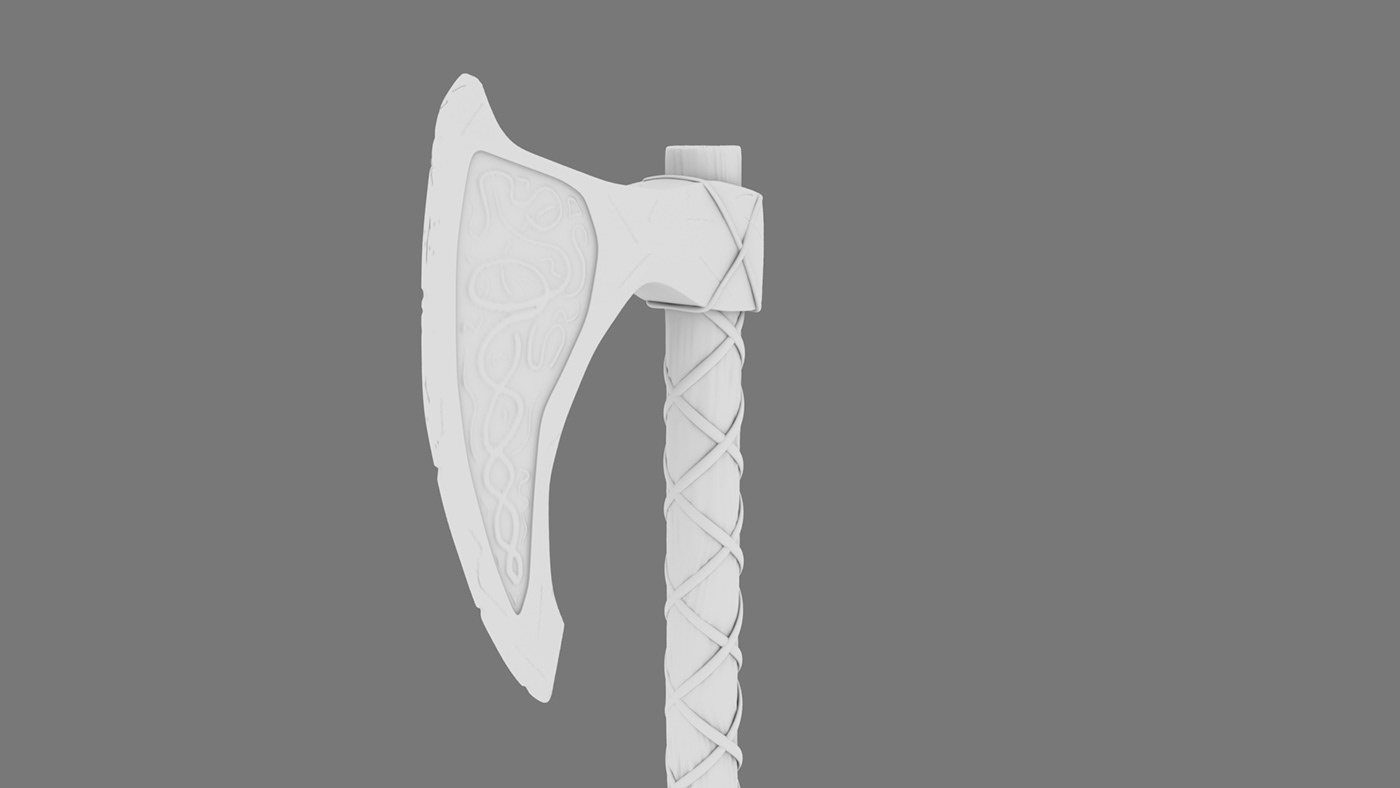 viking axe Weapon Maya Quixel arnold