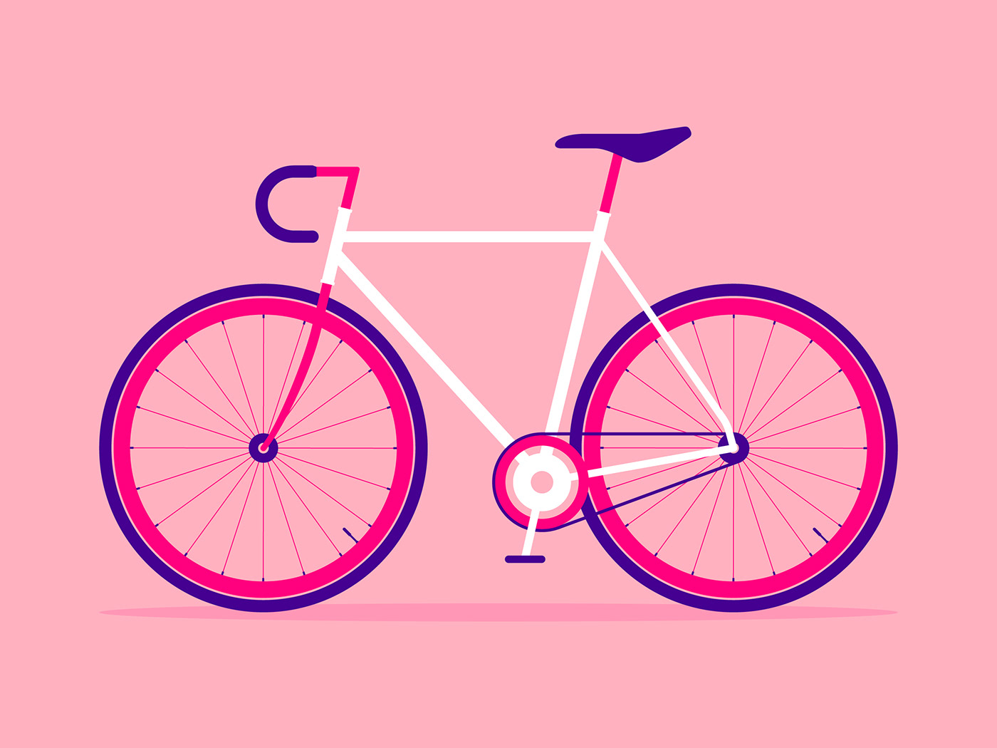 Icon symbol flat design graphic ILLUSTRATION  Bicycle Bike design