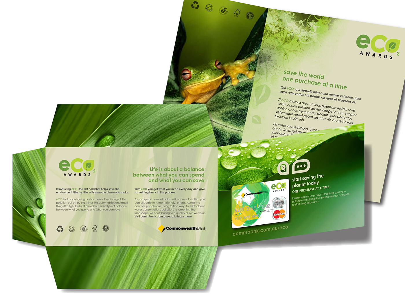 Commonwealth Bank of Australia Loyalty Program eco sustainabe design