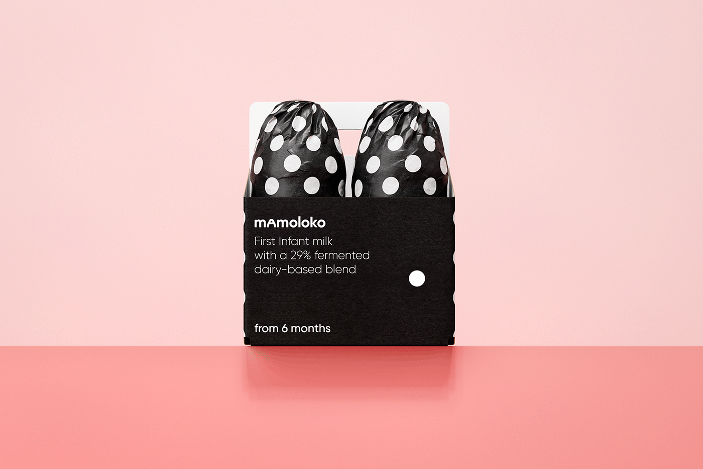 baby black white bottle concept graphic design  infant milk formula milk Packaging product design  visualization