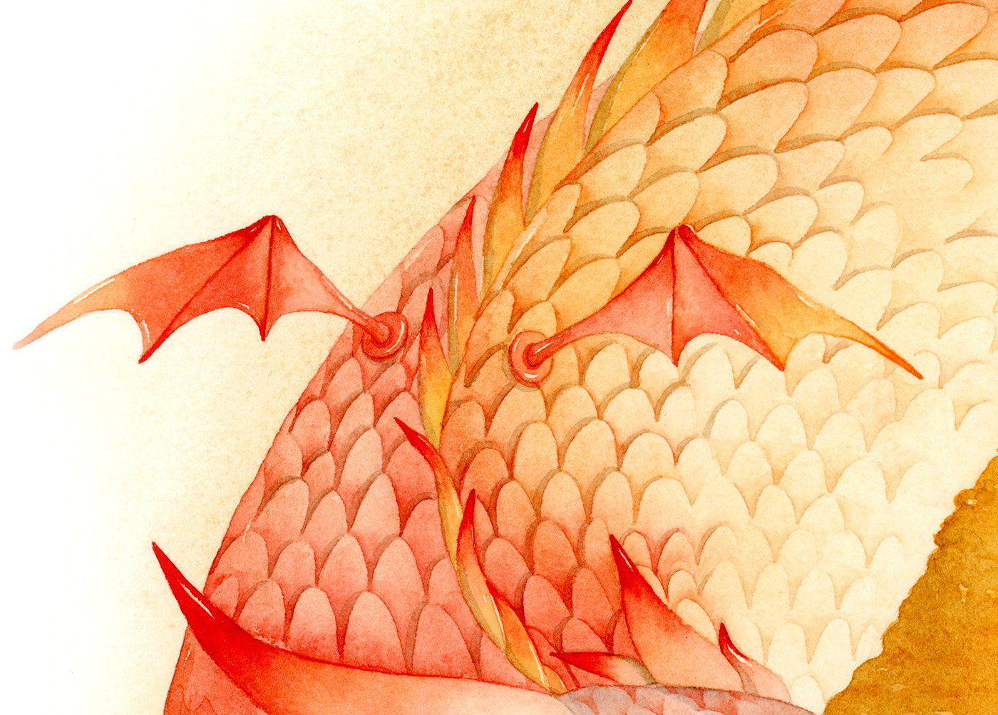 artwork bilbo book illustration Character design  dragon fantasy hobbit ILLUSTRATION  smaug watercolor